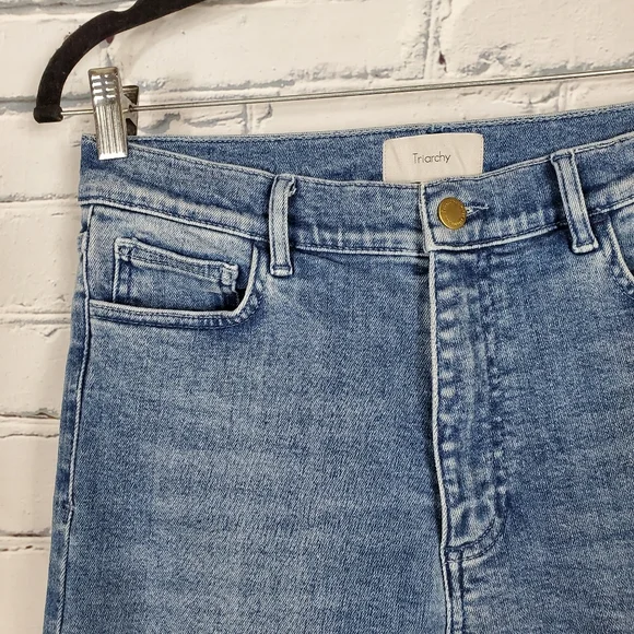 Triarchy High Rise Skinny Jeans in Light Blue Size 28 - Picture 4 of 7